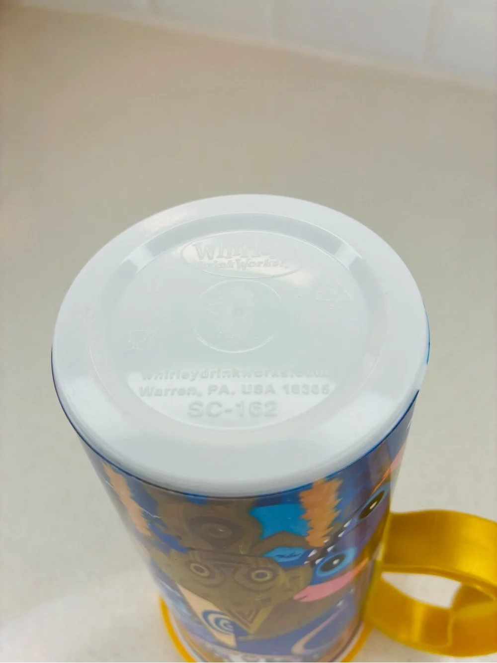 Disney Parks 50th Anniversary Gold Blue Stitch Mickey Moana Souvenir Cup